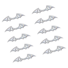 Multipurpose PU Leather Wing for Gothic Costumes-Laser silver