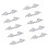 Multipurpose PU Leather Wing for Gothic Costumes-Laser silver 1