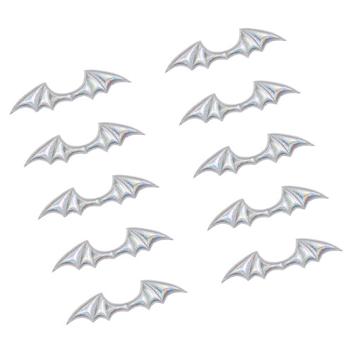 Multipurpose PU Leather Wing for Gothic Costumes-Laser silver
