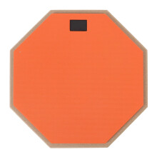 Drum Practice Pad with Drumsticks 12inch, Offers Authentic Stick Rebound (ORANGE)