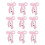 9Pcs Portable Nurse Clip Set Ribbon Polyester Thread-Style I 1