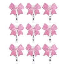 Reusable Nurse Name Label Clip 9 Assorted Bowknot-Style H