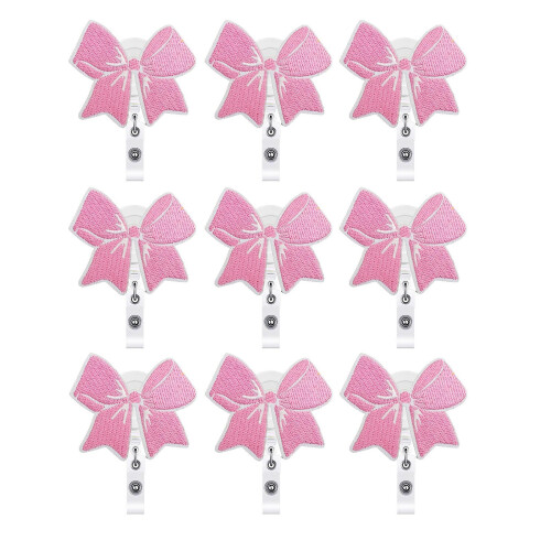 Reusable Nurse Name Label Clip 9 Assorted Bowknot-Style H