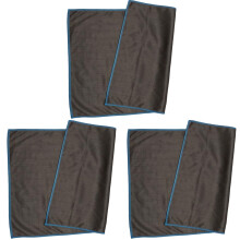 Superabsorberende koolstofvezelreinigingsdoek- Hemelsblauwe rand