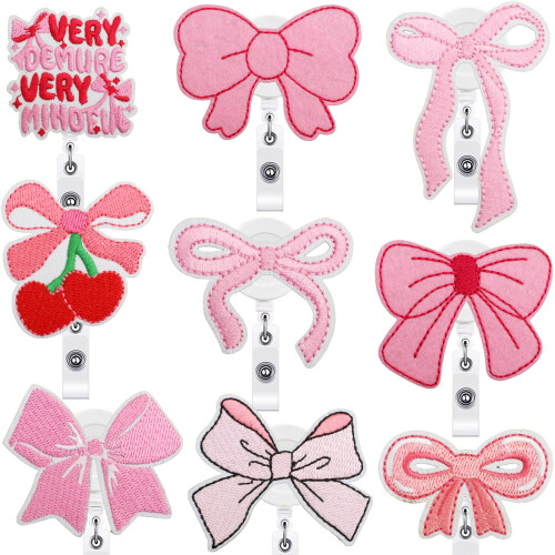 Decorative Nursing Badges Holders 9 Unique Bowknot-Style A