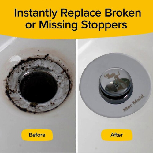 Drain Magic AS-SEEN-ON-TV Replace Broken or Missing Bathroom Drain Stoppers in 2