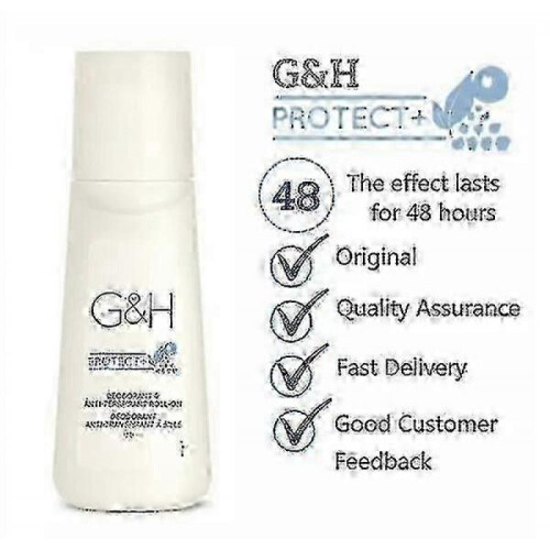 X 3 Bottle Gh Protect+ Deodorant Anti-perspirant Roll-on Size 100 Ml. 1
