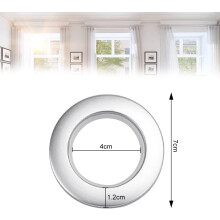 Curtain Grommet For Elegant Window Decor, Nanoscale Low Noise Plastic Silence Sliding Curtain Ring, Compatible With Various Curtain Types And