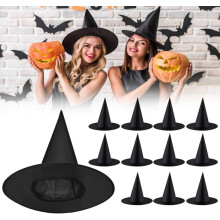 Halloween-noitahatut, suuret Halloween-juhlatarvikkeet, puku cosplay-velhonhattu, kokoontaitettava teräväkärkinen taikurinhattu kestävällä