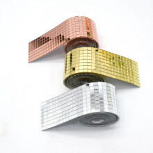 Elegant Glass Material Mirror Clear Square Mirror Tiles For Indoor Decoration And Diy Craft