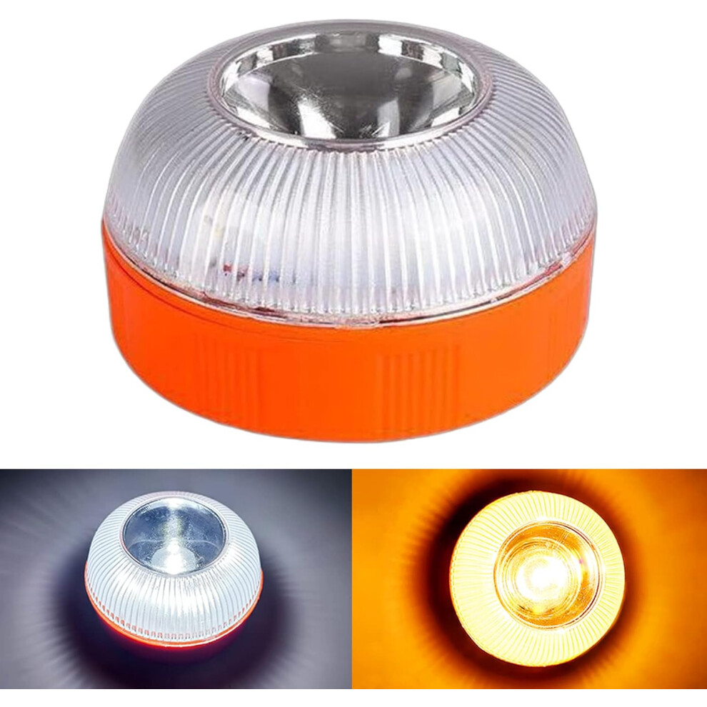 Emergency Warning With Magnetic Base, Robust Construction For All Weather Conditions, 1Pcs Light/Yellow/White 9448196642283