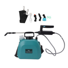 Battery Powered Sprayer For Gardening, Electric Sprayer With Adjustable Nozzles And Retractable Wand Rechargeable Handle With Shoulder Strap For Lawn