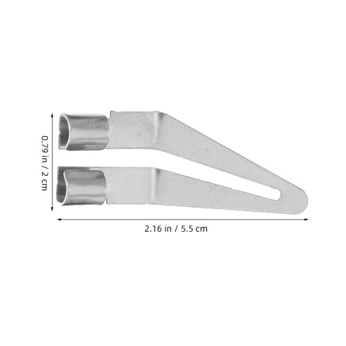 3Pcs Reposição Para Ferro De P/ Para-Choques Prata 1