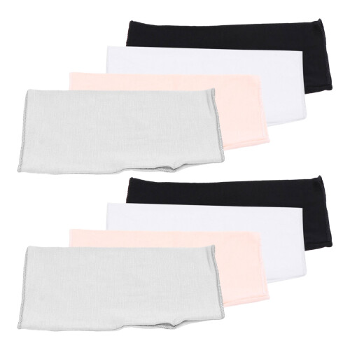 8Paires Cyclisme Doigts Modal Protection Uv Multicolores