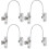 (White) 4 Pcs Window Restrictor Locks for Baby Security and Home Office Safety 2