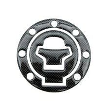 Motorcycle Fuel Tank Sticker Gas Cap Pad Cover for Suzuki Hayabusa GSX1300R, Carbon Fiber Look Tank Decal Pad for GSXR Katana 600F 750F