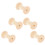 Raindrops Spoel Bobbins Bruin 5 Stuks 1,9 Inch 1