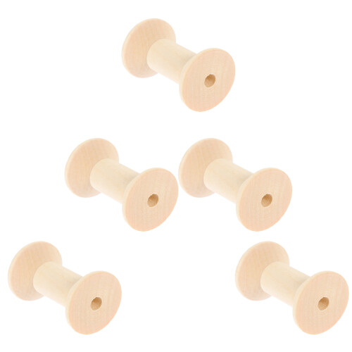 Raindrops Spoel Bobbins Bruin 5 Stuks 1,9 Inch