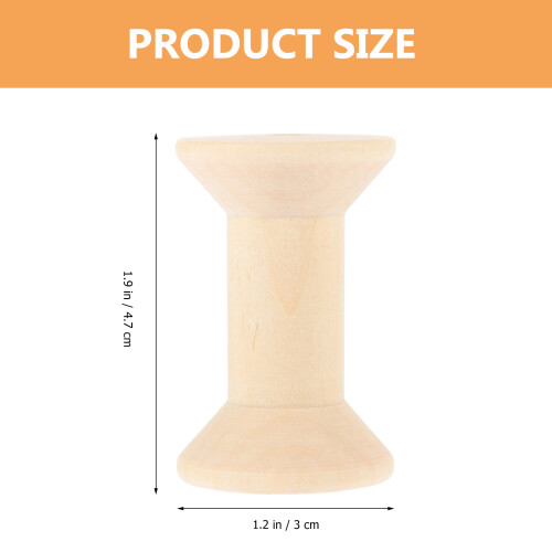 Raindrops Spoel Bobbins Bruin 5 Stuks 1,9 Inch 1