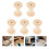 Raindrops Spoel Bobbins Bruin 5 Stuks 1,9 Inch 4