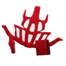 1Set Cuscinetto Casco Rosso Spugna Assorbi Traspirante