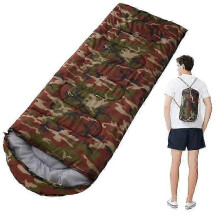 (camouflage) Waterproof Camping Sleeping Bag for Adults Outdoor