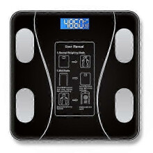 (Black) Bluetooth Smart Body Scale Bathroom Scales BMI Body Weight Scale LED Digital Electronic Weighing Scale Body Composition Analyzer