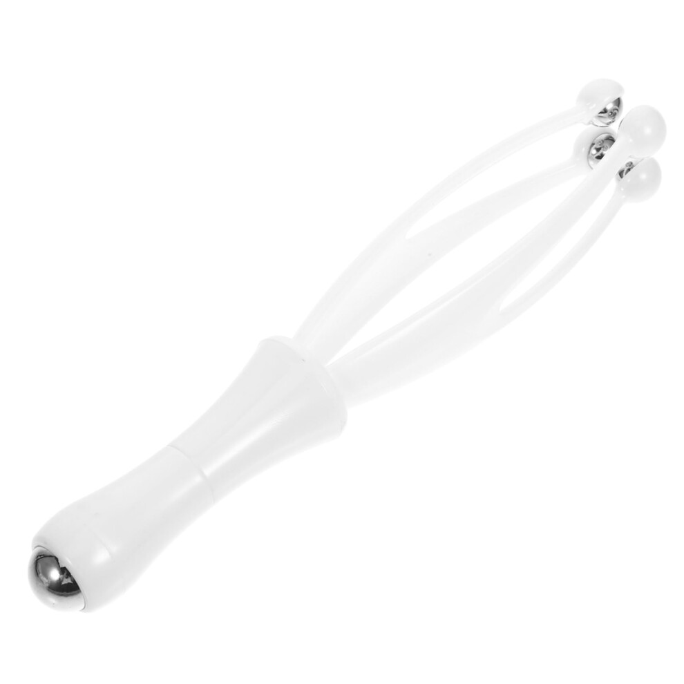 Finger Massage Roller Ergonomic Hand Massager Tool for Stress Relief and Flexibility at Home White Design for Targeted Use