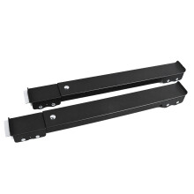 2PCS Extendable Black Appliance Roller Brady with 16 Wheels, 661lbs Capacity