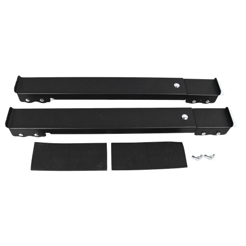 2PCS Extendable Black Appliance Roller Brady with 16 Wheels, 661lbs Capacity 2