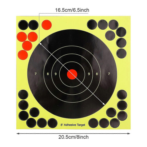 10pcs Hunting Training Target Stickers, Adhesive Reactive Shoot Aim Targets 1