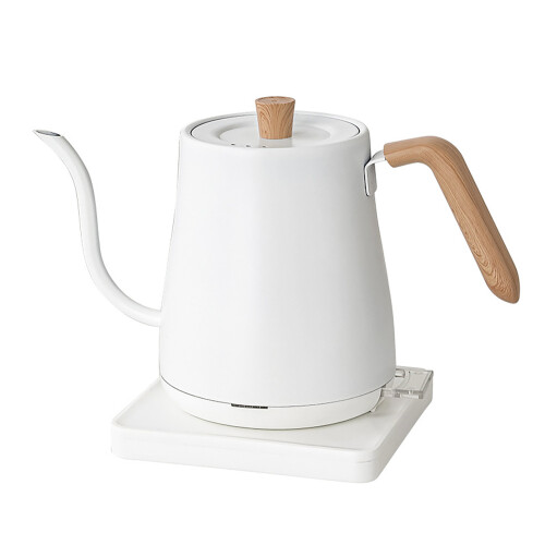 Electric Kettle 220V White Wood Grain Quick Heating & Precise Temp Control 2
