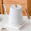Electric Kettle 220V White Wood Grain Quick Heating & Precise Temp Control 9
