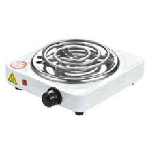 1000W weißer elektrischer Kochfeld mit Heizspirale, tragbar 21x21x5cm, EU-Stecker
