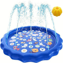 Dog Pool, Dog Water Play, Inflatable Dog Pool, Durable Portable Garden Toy, Dog Watering Mat, Dog Wading Pool (170 cm).
