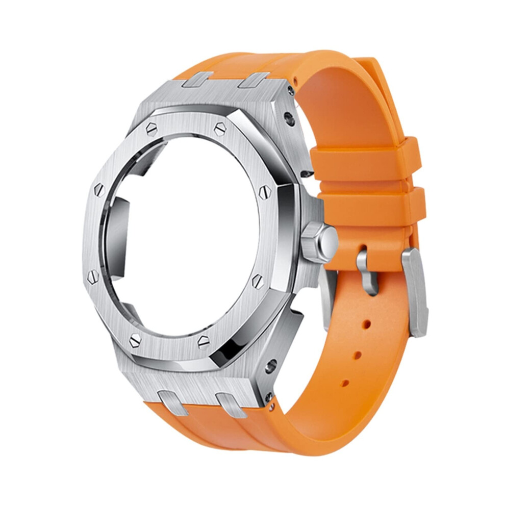 Ga2100 Ga2110 Crown Fluoro Rubber Band With Band For Men Ga2100/Ga2110 Vibrant Orange 9365049070324