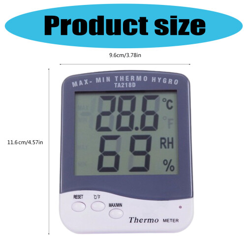 Grote LCD's tonen digitale thermometers Hygrometer Realtime 2