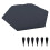 Heavy Duty Plastic Garden Paths Tiles Stepping-blue hexagon 1