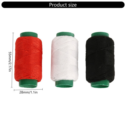3 Color Spool Embroidery Thread 3/6 Spool Polyester Sewing-A 2