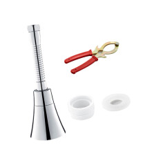Flexible Showerhead Extension ABS Filter SplashFree Design-17cm
