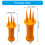 Soil Aerator Plant Digging Fork Manual-Red 5cmx5cmx15cm 4