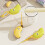 Plastic Banana Shape Toothbrush Head Storage Case Cute-Yellow 6