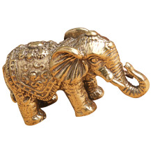 4 stk retro elfenbein farbige messing figur elefant skulptur