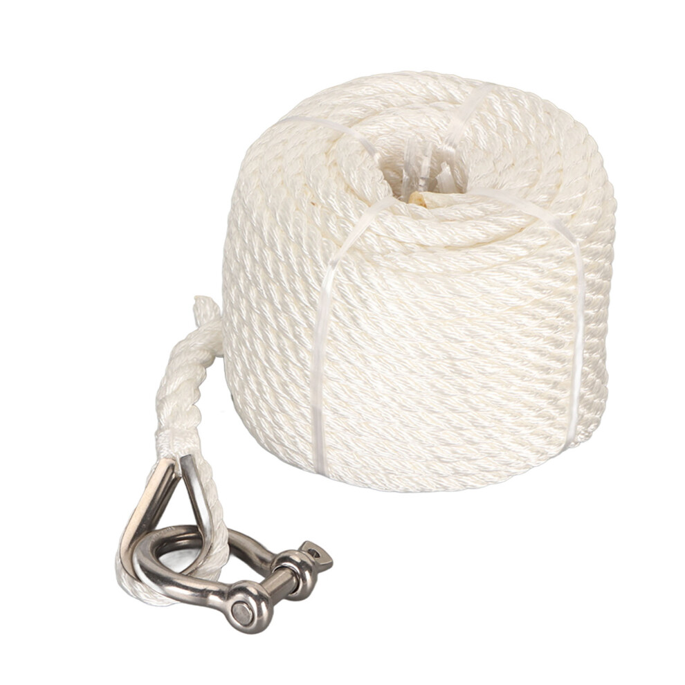 75Ft Nylon Boat Dock Lines Double Braid 1565 Lbs Break Strength Mooring Rope 4921368849390