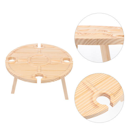 1Ud De Madera Para Picnic Y Almacenaje De Snacks 2