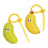 Plastic Banana Shape Toothbrush Head Storage Case Cute-Yellow 2