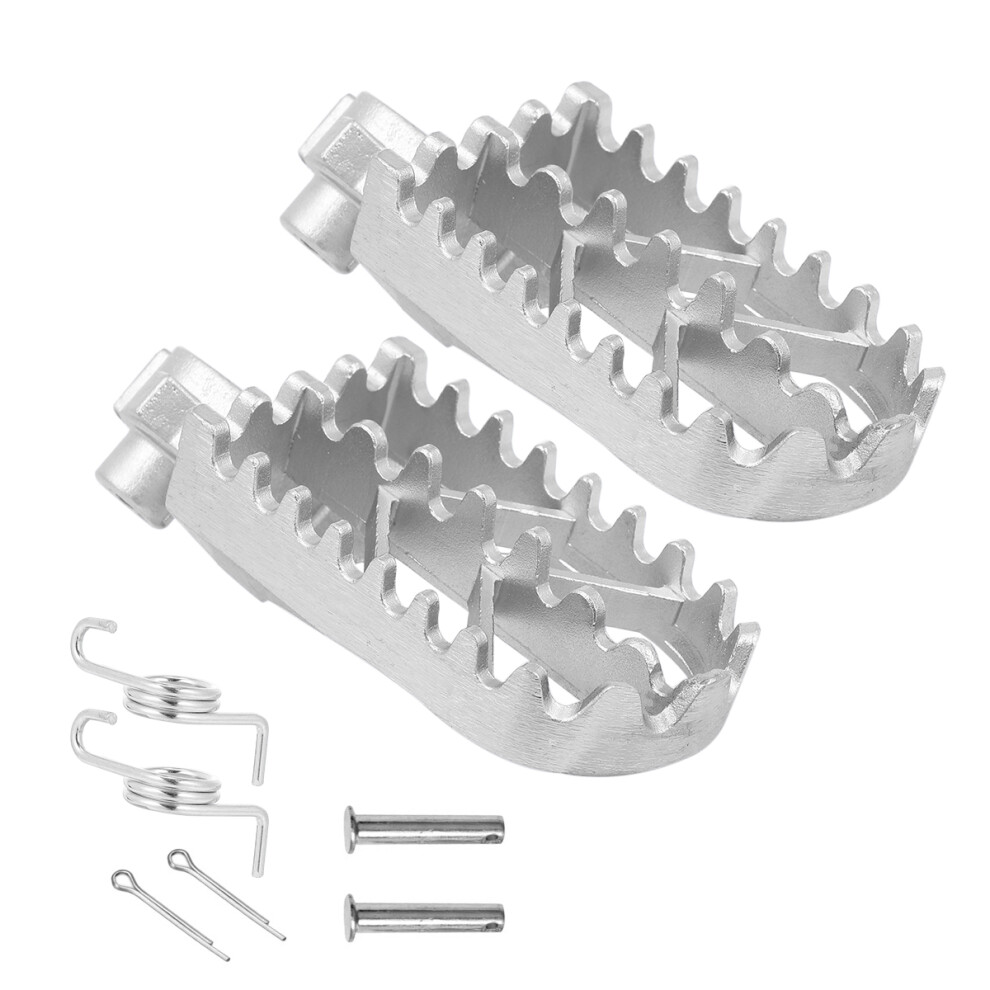 4 Pcs Foot Pegs For Dirt Bike And Motorcycle Pedals Black 3584008428761