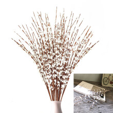 Flores de seda ajustables, 10 unidades, jazmín realista de 75 cm para decoración de mesas de boda, ecológico, elegante y de tacto agradable.