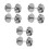 3 Pairs Alloy Train Wheels For Electric Model Trains Diy Replacement 5