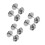 3 Pairs Alloy Train Wheels For Electric Model Trains Diy Replacement 4
